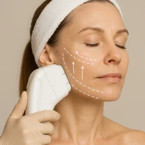 Woman having HI-FU to reduce wrinkles call LA LIPO Luton Now!