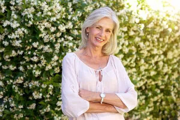 Older woman happy with urinary incontinence treatment Luton