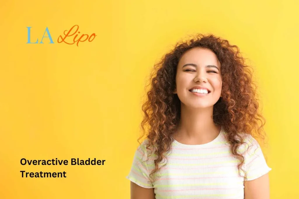 woman smiling about overactive bladder treatment Luton solutions